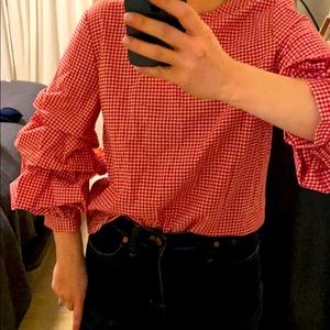 Who What Wear Gingham Top